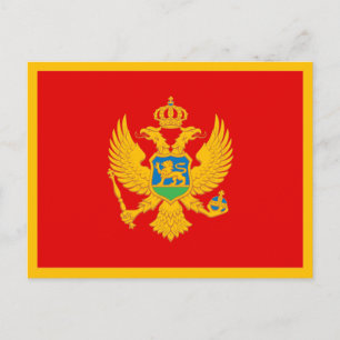 Montenegro vlag briefkaart
