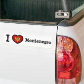 Montenegro vlag bumpersticker (Op Truck)