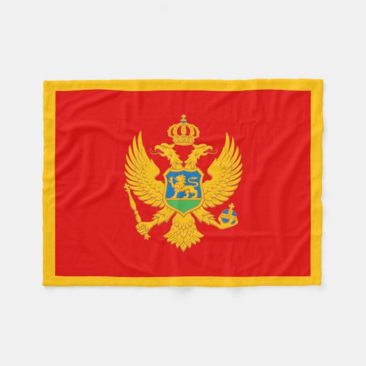Montenegro vlag fleece deken (Voorkant (Horizontaal))