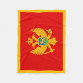 Montenegro vlag fleece deken (Voorkant)