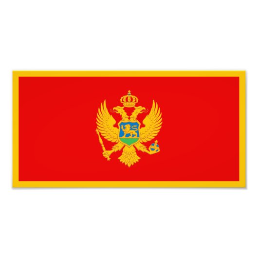 Montenegro vlag foto afdruk (Voorkant)