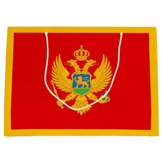 Montenegro vlag groot cadeauzakje (Voorkant)