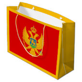 Montenegro vlag groot cadeauzakje (Achterkant Gekanteld)