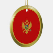 Montenegro-vlag Keramisch Ornament (Rechts)