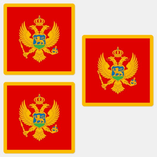 Montenegro vlag labels (Groep)