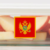 Montenegro vlag labels (Aangebracht)