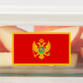 Montenegro vlag labels (Aangebracht)