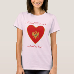 Montenegro Vlag Liefje T-shirt