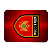 Montenegro vlag magneet (Horizontaal)