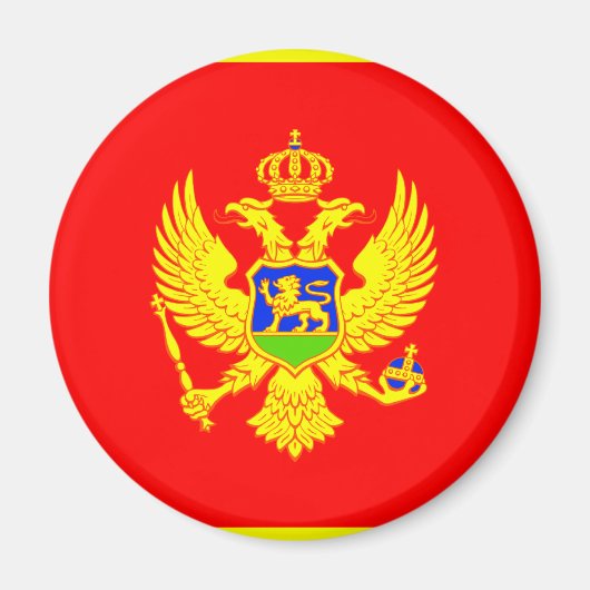 Montenegro vlag magneet (Voorkant)
