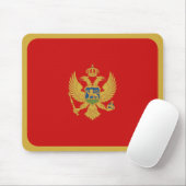 Montenegro-vlag Mousepad Muismat (Met muis)