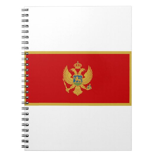 Montenegro vlag notitieboek (Voorkant)