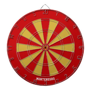 Montenegro Vlag Patriot's Bullseye Dartbord