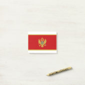 Montenegro vlag post-it® notes (Op bureau)