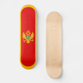 Montenegro vlag skateboard (Voorkant)