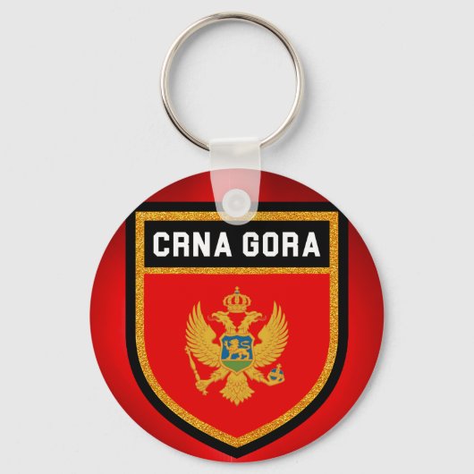 Montenegro vlag sleutelhanger (Voorkant)