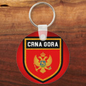 Montenegro vlag sleutelhanger (Voorkant)