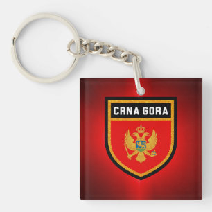 Montenegro vlag sleutelhanger