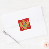 Montenegro vlag vierkante sticker (Envelop)