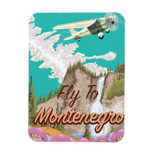 Montenegro -vliegposter magneet