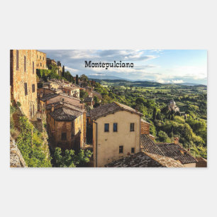 Montepulciano, Toscane, Italië Rechthoekige Sticker