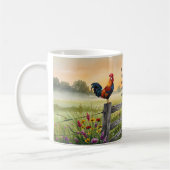 Monter et briller la coq Mug (Gauche)