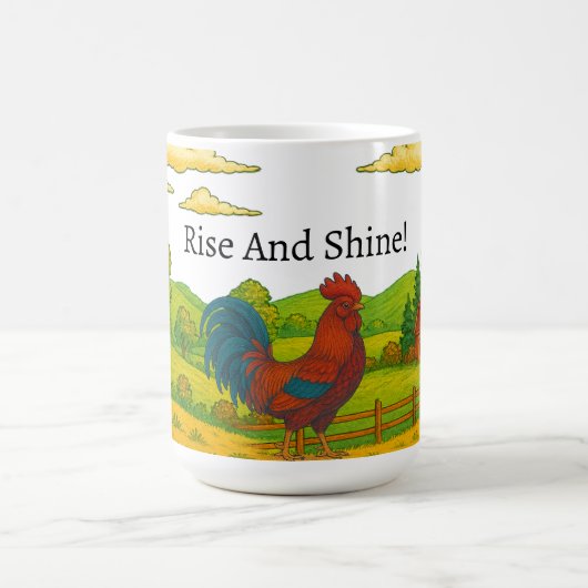 Monter Et Briller La Mug De Café Du Coq (Centre)