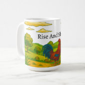 Monter Et Briller La Mug De Café Du Coq (Devant gauche)