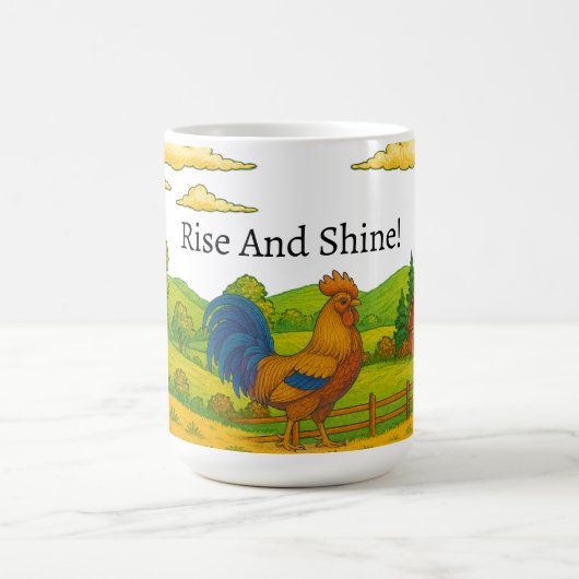 Monter Et Briller La Mug De Café Du Coq (Centre)