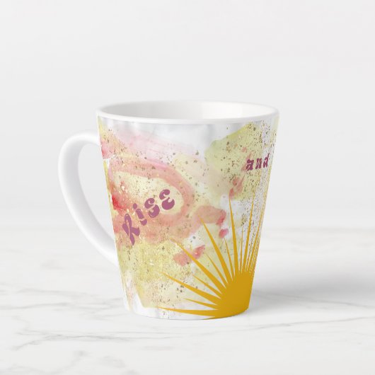 Monter et briller latte Mug (Angle gauche)