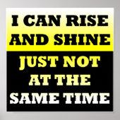 Monter et briller Poster drôle (Devant)