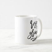 Monter et Grind Typography Mug (Devant droit)