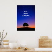 Monter Shine Conquer Motivational Citation Poster (Cuisine)