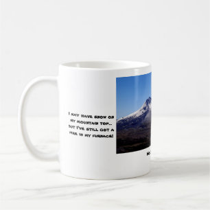 Monter. St. Helens Mug avec photo et légende drôle