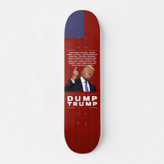 Monter Trump 2020 illustration Skateboard (Devant)