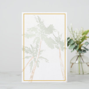 Montera Blad Gouden Rand Tropisch Briefpapier