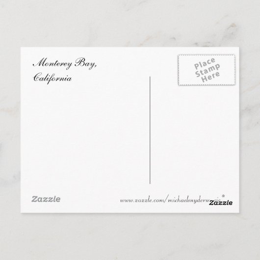 Monterey Bay, carte postale Spring (Dos)