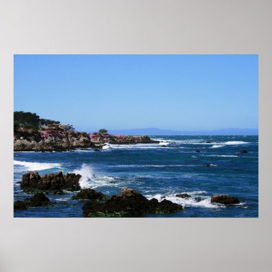 Monterey Bay Coastline Foto (6 van 6) Poster (Voorkant)