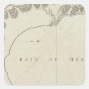 Monterey Bay Region, Californië Vierkante Sticker