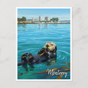 Monterey Bay Zee Otter Californië Reizen Briefkaart