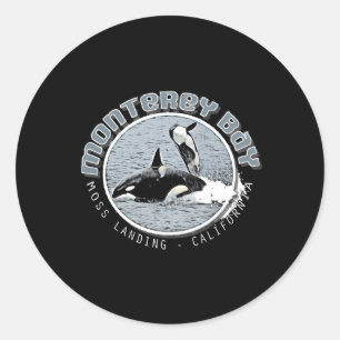 Monterey Bay's Moss Landing California Ocean Ronde Sticker