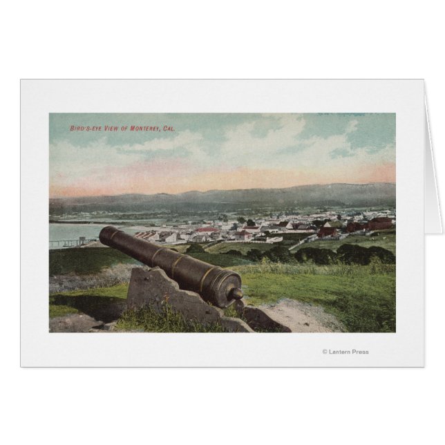 Monterey, CA - Oiseau's Eye View de Monterey (Devant horizontal)