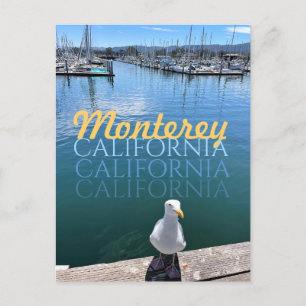 Monterey California Briefkaart Seagull en Sailship
