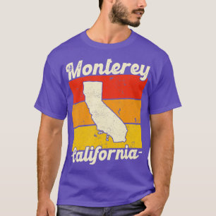  Monterey California Retro Sunset State Ou T-shirt