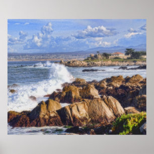Monterey California Schilderachtig Coast Poster