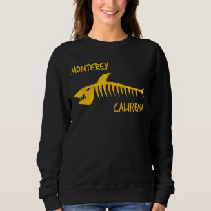 Monterey California Shark Skeleton Amber Print Trui