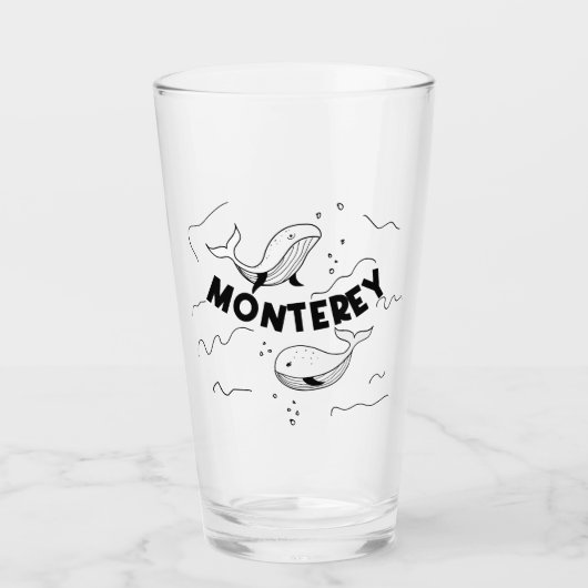Monterey California Whales Glas (Voorkant)