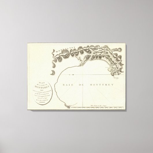 Monterey, Californië Canvas Afdruk (Voorkant)