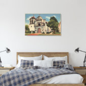 Monterey, Californië Uitzicht van Royal Presido Ch Canvas Afdruk (Insitu (Slaapkamer))
