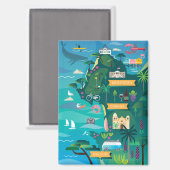 Monterey + Carmel Refrigerator Magnet (Recto/Verso)